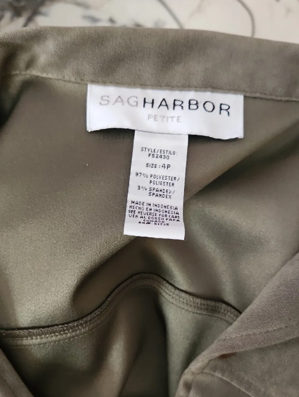 Sag Harbor Olive Green Suede Blazer